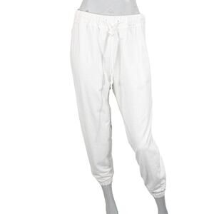 HATCH Maternity Cotton Jogger Pants White Women's Size 1